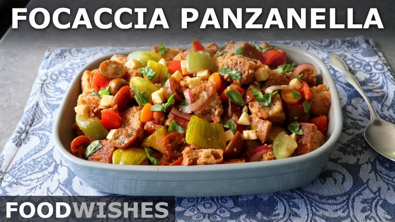 image 0 Focaccia Panzanella - Tuscan Bread & Tomato Salad - Food Wishes