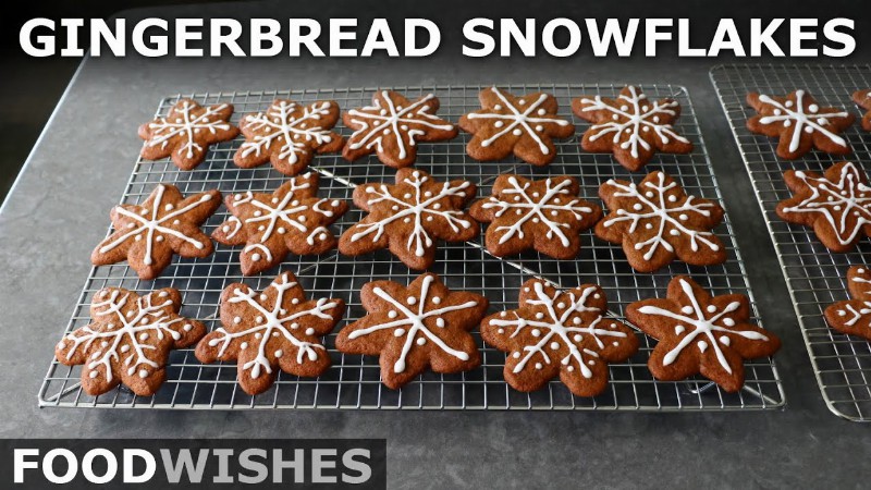 image 0 Gingerbread Snowflakes - No-cutter Snowflake Christmas Cookies - Food Wishes