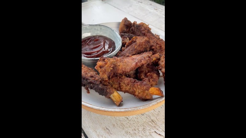 image 0 How To Cook Unreal Deep Fried Ribs #shorts