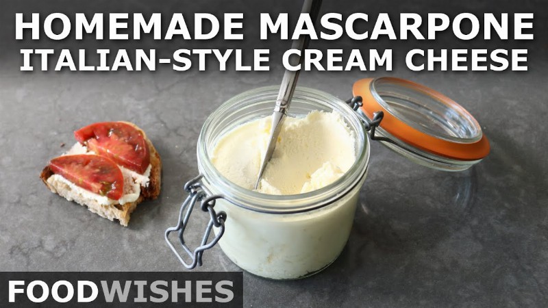 image 0 How To Make Mascarpone (italian-style Cream Cheese) - Food Wishes