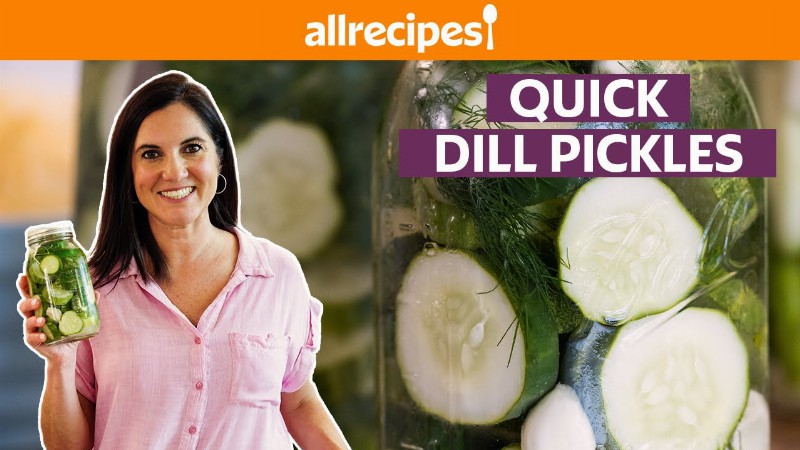 How To Make Refrigerator Crunchy Dill Pickles : Quick Pickles : Get Cookin’ : Allrecipes.com