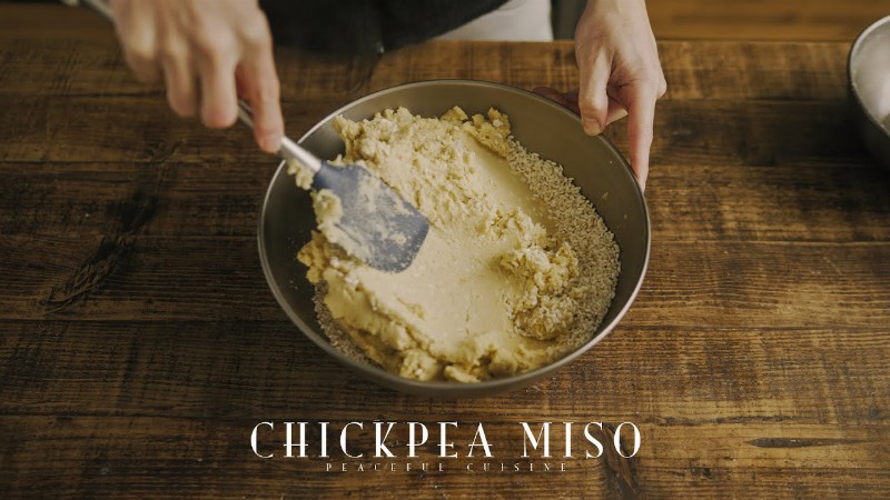 [no Music] How To Make Chickpea Miso