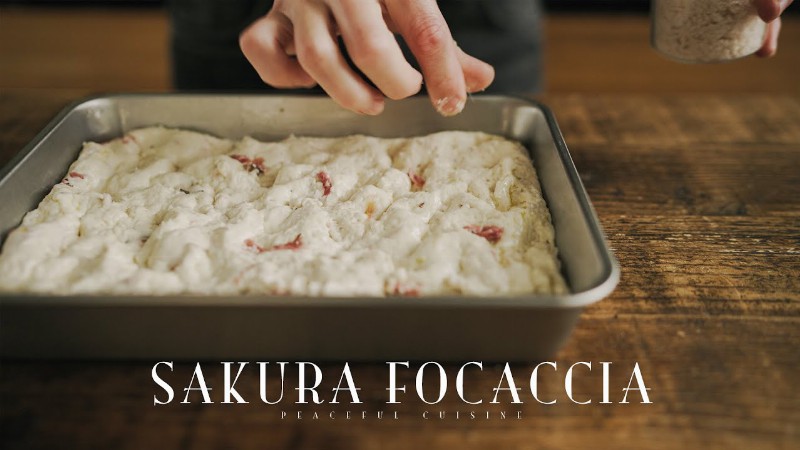 [no Music] How To Make Gluten Free Sakura Focaccia (vegan)