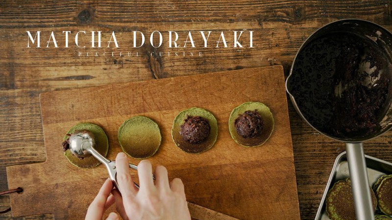 image 0 [no Music] How To Make Matcha Dorayaki (vegan/gluten-free)