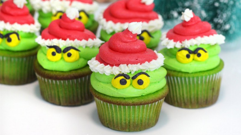 These Grinch Cupcakes Are Definitely A Mean One